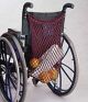 Rollstuhlnetz aus BW-Garn, schwarz
